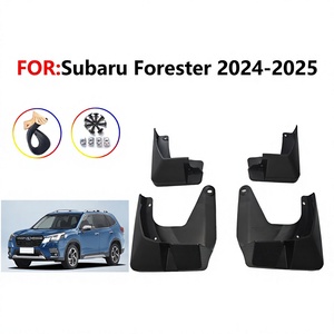 For 2025 Subaru Forester Black <b>Plastic</b> Tire Mudguards Car Deflectors - Product Image 5