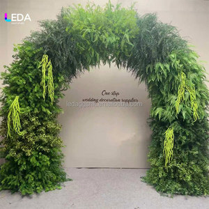 LEDA Artificial Greenery <b>Arch</b> Wedding <b>Decoration</b> Natural Style Handmade Mixed Leaves High Simulation Reusable - Product Image 4