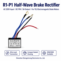 SNXRON R1-P1 R1-P2 AC220V/380V Ke DC99V/170V 3A Modul Penyearah Setengah Gelombang 4-Kawat Catu Daya Rem Motor