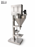 Machine de conditionnement de poudre semi-automatique de haute précision 1-5 kg avec servomoteur, PLC, pompe à engrenages et remplisseur à vis sans fin pour sacs de boissons et produits chimiques