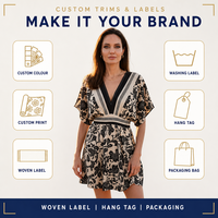 Gaun mini wanita model V-neck dengan motif bunga, pinggang elastis, siluet lebar, dapat dicuci, bergaya boho, cocok untuk liburan, pantai, musim panas, dan pesta.