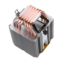 Ventilateur de processeur QiuzAim 90 mm pour ordinateur, dissipateur thermique double tour 1200 avec 4/6 caloducs, contrôle de température, compatible AM4/1700/1150/1151, refroidissement par air pour processeurs i5