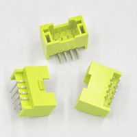 2.0mm espacement 2*4P boucle incurvée vert ruban tressé résistant aux hautes températures serrure de porte plaquette aiguille borne bornes à vis