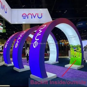 20x20 Eye-catching Vogue Portable Lightbox Backlit Arch Display Exhibition Booth High Quality Durable Aluminum Trade Show Booth