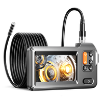 Caméra d'inspection industrielle portable 8,5 mm 4,3 pouces avec câble rigide détachable pour égouts, outil de réparation automobile, endoscope boroscope