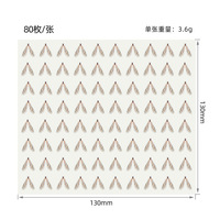 TG 80 pièces par feuille, ailes de moustique bioniques transparentes autocollantes, accessoires de montage de leurres de pêche à la mouche DIY