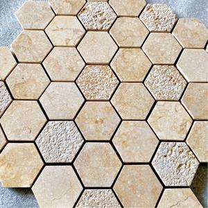 Faith Stone Best Price Natural Marble Mosaic <strong>Tile</strong> Kitchen Backsplash <strong>Floor</strong> <strong>Tile</strong> Marble <strong>Hexagon</strong> Mosaic <strong>Tile</strong> - Product Image 2