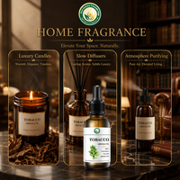 Matériel de fabrication de parfums d'intérieur haut de gamme, Absolue de tabac (Nicotiana Tabacum) pour bougies parfumées et diffuseurs