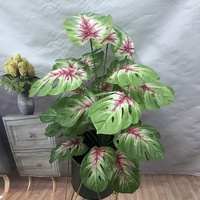 24 Feuilles Plante Décorative Plantes D'intérieur Plastique Artificielle Bonsaï Plantes