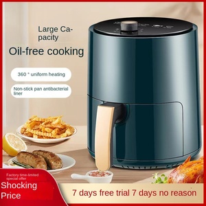 Friteuse électrique en acier inoxydable 4L, nouvelle génération, panier antiadhésif, commande manuelle, protection contre la surchauffe, pour la cuisine domestique - Product Image 2