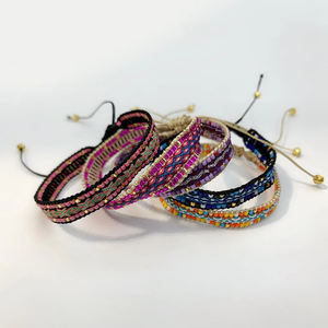 <span class=keywords><strong>Venta</strong></span> caliente Bohemian <span class=keywords><strong>Delica</strong></span> <span class=keywords><strong>Miyuki</strong></span> Pulsera de tela simple Tiras de tela Pulsera de cuerda de Amistad ajustable para la <span class=keywords><strong>venta</strong></span> - Product Image 2