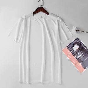 Camiseta Casual de Verano para Hombre, Ajustada, de Seda Helada, Sin Costuras, Manga Corta y Media, 240 Gramos, Capa Base, Venta al por Mayor - Product Image 6