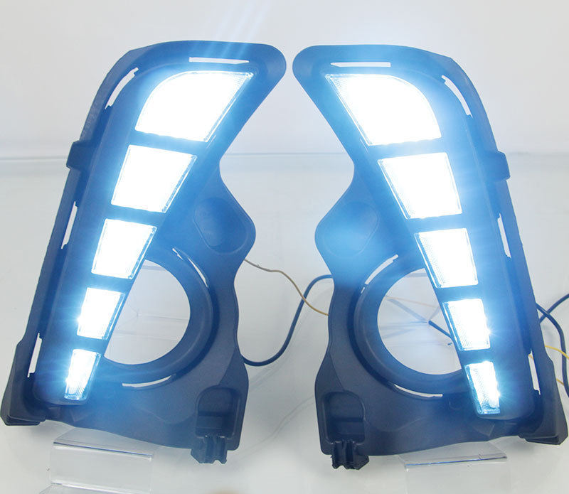 White + yellow + blue