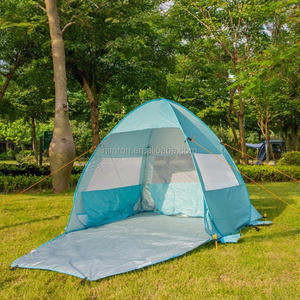 เต็นท์ชายหาดโพลีเอสเตอร์ 190T ป้องกันรังสียูวี น้ำหนักเบา กันแดด สำหรับ 3-4 คน - Product Image 1