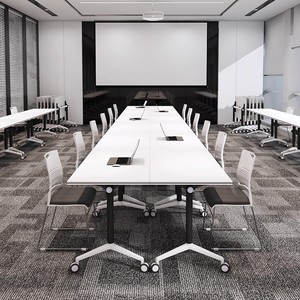 Meubles de bureau <span class=keywords><strong>pas</strong></span> chers, <span class=keywords><strong>table</strong></span> de réunion de conférence, bureau en forme de I, <span class=keywords><strong>table</strong></span> modulaire <span class=keywords><strong>pliable</strong></span> pour adultes, <span class=keywords><strong>table</strong></span> de formation scolaire - Product Image 3