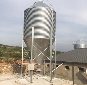 Silo de Alimentación para Pollos y Ganado de 3t, 5t, 10t, 20t, Silo de Alimentación de Acero Personalizado de Pequeño Volumen para Granjas Avícolas - Product Image 4