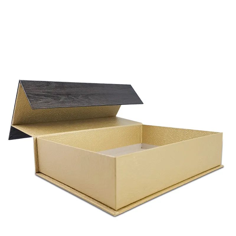 Caja de embalaje de papel de sombrero de Chocolate con forma de libro de superficie arrugada de China Caja de embalaje de baloncesto