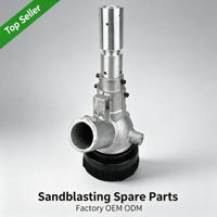 Pistolet de sablage pneumatique 35 mm OD, 340 mm, en alliage métallique, pour sablage à air, élimination de la rouille et nettoyage de surface