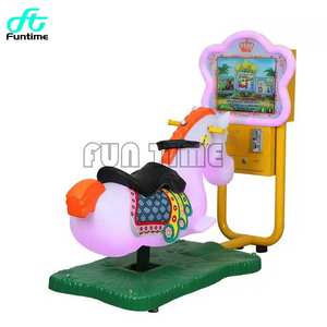 <span class=keywords><strong>Funtime</strong></span>, venta de máquina de juego que funciona con monedas para niños, máquina de juego de columpio para niños, competencia de equitación Crazy 3D - Product Image 3