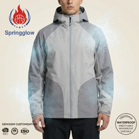 Veste de montagne professionnelle pour homme avec logo personnalisé, imperméable 20k, veste de randonnée en coque dure, veste tactique d'usine OEM