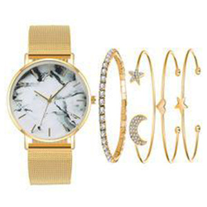 Montre à quartz à cadran marbré, style rétro décontracté, bracelet en cuir et acier inoxydable, édition limitée ETA, aiguille de monnaie, nouvelle collection mode 2025 - Product Image 5