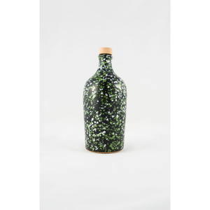 Bottiglia di Vetro Ecologica per Conservazione Alimenti 500ml, Forma Cilindrica con Coperchio in Legno, Design Moderno - Product Image 1