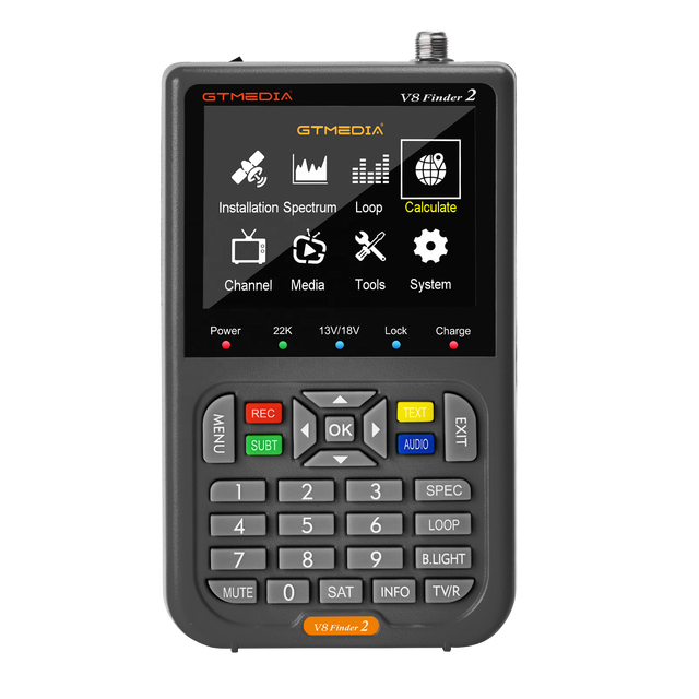 GTMedia V8 Finder2 DVB-S2/S2X Compliant Digital Satellite Best Finder With Battery Handheld Signal Tracker