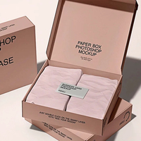 Boîte postale en papier avec logo personnalisé imprimé de marque princesse expédition de vêtements emballage de cadeau cosmétique t-shirt vêtement vêtement pr