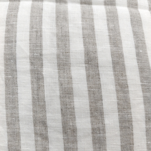 White 100% Linen Stripe Throw Pillow Covers Linen Ruffles Square Throw <strong>Cushion</strong> Cover with Hidden Zipper, 18" <strong>X</strong> 18" - Product Image 5