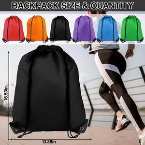Sac à dos de sport promotionnel personnalisé, <span class=keywords><strong>pas</strong></span> <span class=keywords><strong>cher</strong></span>, en polyester, imperméable, à séchage rapide, respirant, 20-38L, sac de fitness personnalisé - Product Image 4