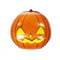 Décorations de fête d'Halloween : Ballon en aluminium en forme de citrouille - Ballon gonflable géant pour enfants et adultes
