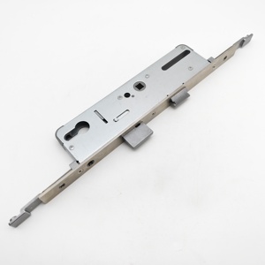 <span class=keywords><strong>Cerradura</strong></span> de Puerta de Hierro <span class=keywords><strong>Multipunto</strong></span> 9240 Personalizada de Fábrica al por Mayor, con Doble Mortaja, Operada con Llave, Panel Plateado, para Puertas Correderas de Aluminio y PVC - Product Image 1