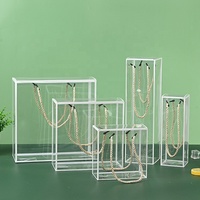Boîtes en plastique transparentes Kraft PVC, boîtes d'emballage cadeau en plastique, boîtes en plastique transparentes PP PET carrées portables
