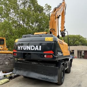 Excavateurs usagés Original Corée Hyundai 210W Wheel Excavator 21 Ton Robex 210 Excavadora Tire Digger Shovel 210w-9 210w-9s 210-9 - Product Image 5