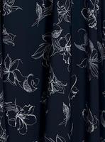 Personnalisez votre propre conception imprimée Abaya femmes robe à manches longues Abaya-Flowy robe islamique pour les femmes