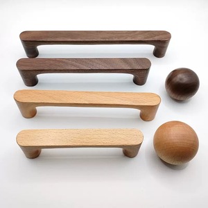 Poignée de tiroir en bois de noyer lisse et élégante, poignée de meuble en bois d'origine - Product Image 6