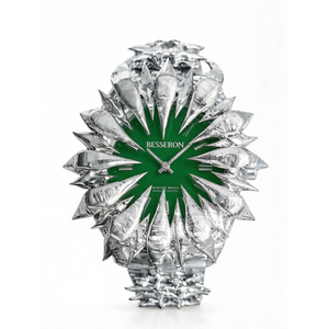 นาฬิกาควอตซ์สแตนเลสสตีลอะลาบาสเตอร์ขายส่งสำหรับผู้ชาย นาฬิกาแบบเข็มอะนาล็อก นาฬิกาอะลาบาสเตอร์สไตล์กอธแบบมีหนามแหลม - Product Image 2