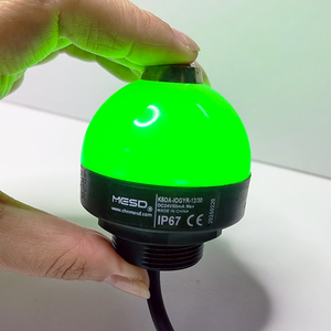 Botón Pulsador MESD K50A de 50 mm de Acero Inoxidable con Indicador LED, Totalmente Sellado, Clasificación IP67, Múltiples Colores, Personalización Disponible - Product Image 2