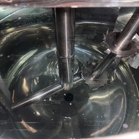 Cuve de mélange chauffante électrique mobile 200L avec homogénéisateur à cisaillement élevé au fond et disperser haute vitesse, pompe à moteur économe en énergie