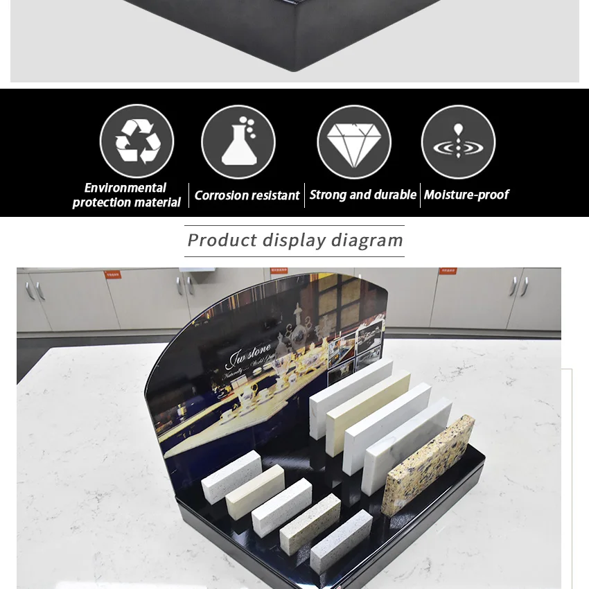 High Quality Sample Granite Table Top Acrylic Ceramic Countertop Marble Desk Rack Quartz And Stone Tile Display Stand Rack