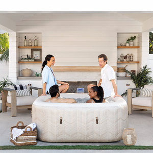 Spa <span class=keywords><strong>gonflable</strong></span> INTEX 28446NP Chevron 4 places, spa rectangulaire <span class=keywords><strong>gonflable</strong></span>, bain à remous 1,75m x 1,75m x 71cm - Product Image 2