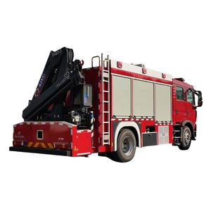 Camion de pompiers et de sauvetage multifonctionnel diesel <span class=keywords><strong>4x4</strong></span> HOWO neuf avec grue, 150-250 ch, réservoir de 5001-7000 L, à <span class=keywords><strong>vendre</strong></span> - Product Image 3