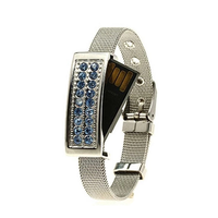 Moda personalizada regalo cristal pulsera Pendrive 8G 16G Usb Flash Drive 32G Metal Pendrive diamante joyería 4Gb llave de memoria Usb
