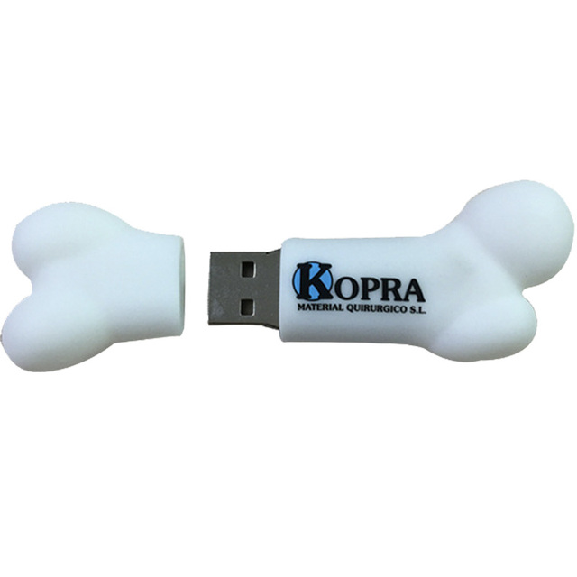 Personalized Your IDEA Logo Design Bone Shape USB Flash Drive