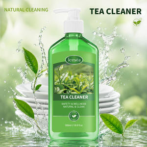 ICESEA Detergente Líquido Natural con Aroma a Té para Vajilla Desechable, Limpiador de Platos 500ml, Marca Privada - Product Image 1