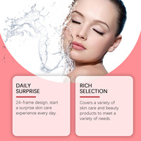 Cadeau de Noël Surprise 24 Grille Boîte Aveugle Ensembles Cadeaux Personnalisés Hydratant Femme Cadeau Ensemble Beauté Filles Maquillage Ensemble