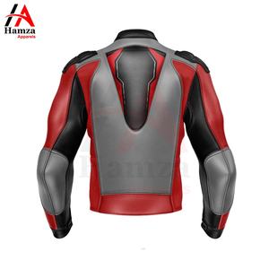 Chaqueta de Carreras Unisex Negra y Roja de Manga Larga, Diseño Futurista, Cuello Alto, Transpirable, Ligera e Impermeable para Motocicleta - Product Image 2