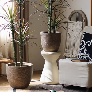 Vintage Do Old Home Sala de estar Balcón Planta verde <span class=keywords><strong>Maceta</strong></span> Limón Árbol Jardín en <span class=keywords><strong>maceta</strong></span> Balcón Jardín <span class=keywords><strong>Maceta</strong></span> de arcilla de magnesio - Product Image 3