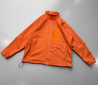 Veste en laine d'agneau sur mesure, poids lourd, streetwear, fermeture éclair intégrale, coupe-vent pour homme, veste d'hiver