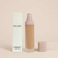 Phoera — fond de teint Vegan professionnel, liquide, imperméable, changement de couleur, couverture complète, étiquette privée, mat pour la peau foncée, nouveau